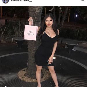 Black glittery dress